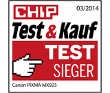 Testlogo: Canon PIXMA MX925 - Chip Test & Kauf Testsieger