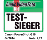 Test AVF Bild: Testsieger für Canon PowerShot G16