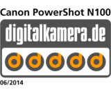 Test Digitalkamera.de: 5 Sterne für Canon PowerShot N100