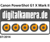 Test Digitalkamera.de: 5 Sterne für Canon PowerShot G1 X Mark II